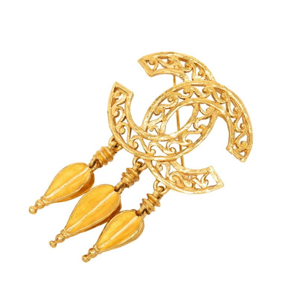 Chanel Cc Logo Brooch Metal #336455C88B